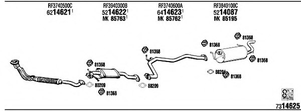 FONOS MA20168 Exhaust System